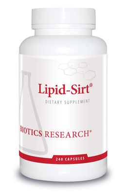 Biotics Lipid SIRT Supports Vascular Integrity, Supports Healthy Lipids and Cardiovascular Health 240 Capsules