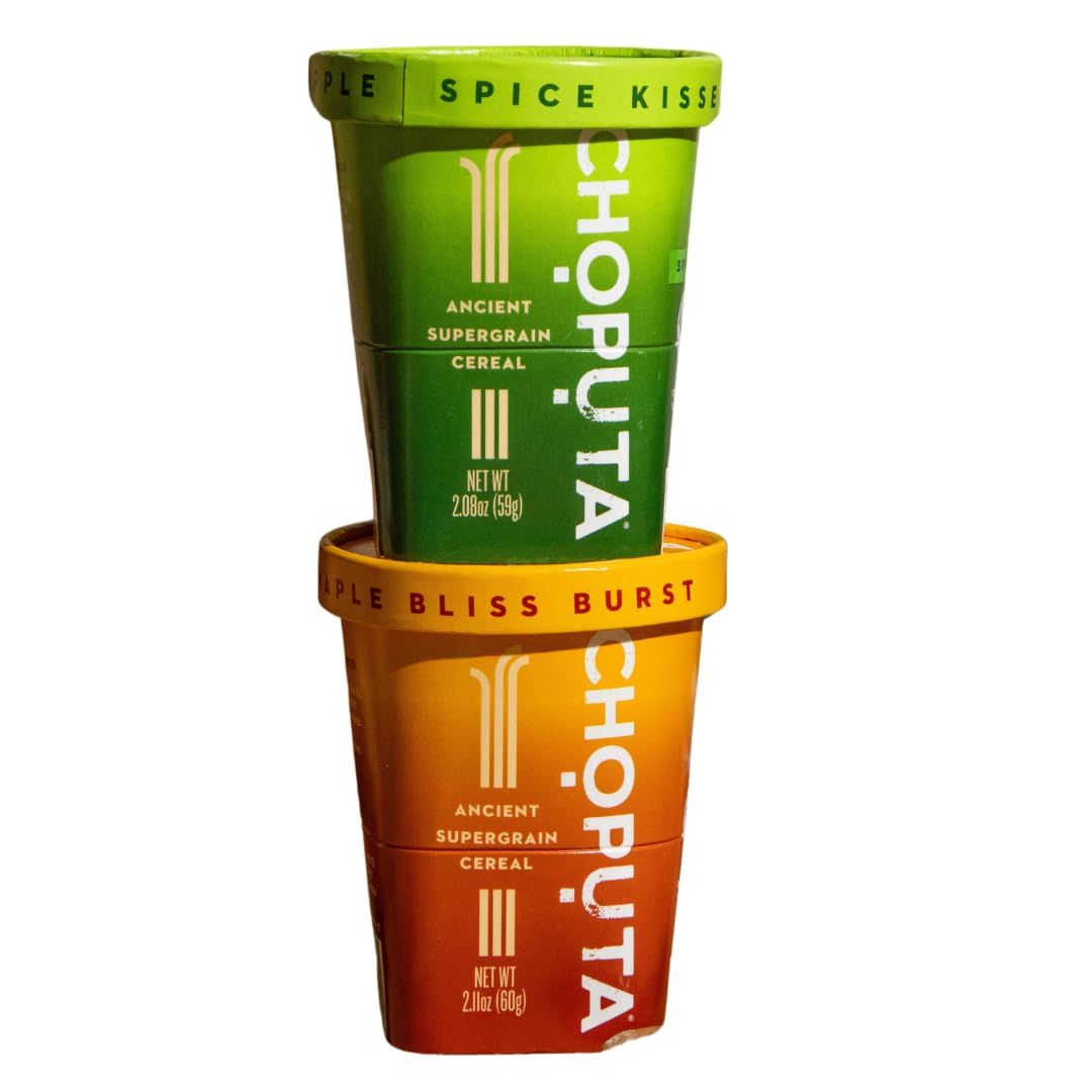 CHOPUTA - Hot Superfood Breakfast Cereal. 5g Protein, 24g Whole Grain, Dairy Gluten Free - Combo Pack.