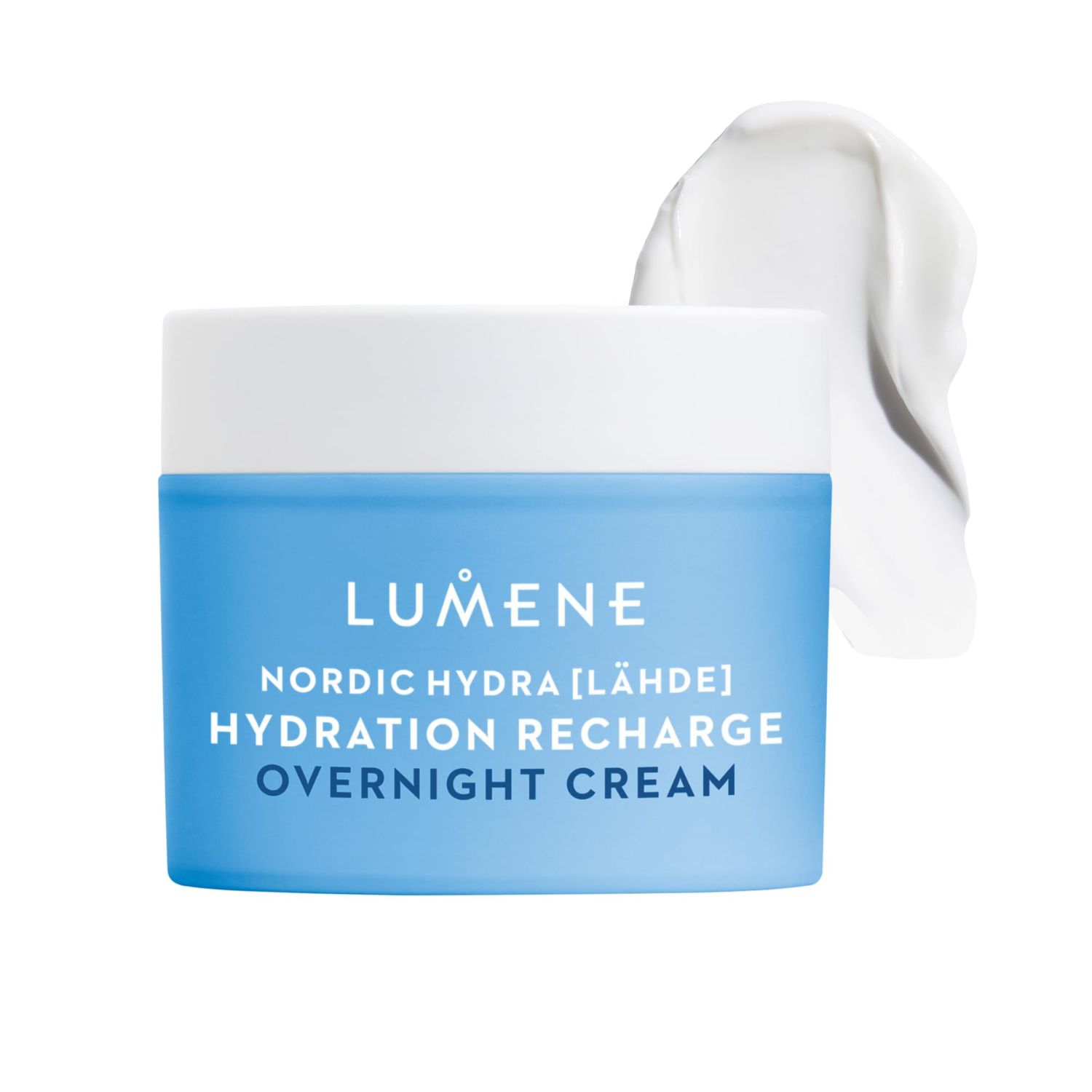 Lumene Nordic Hydra [Lahde] Hydration Recharge Overnight Cream - Lightweight, Hydrating Face Cream with Hyaluronic Acid, Arctic Water Nordic Birch Sap - Reinforces Natural Moisture Barrier (1.7 oz)