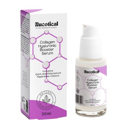 Nucotical Collagen Hyaluronic Acid Booster Serum: Quick-Absorbing, Deep Hydration, Anti-Aging Skincare for Smooth, Plump, Youthful Skin - Natural Ingredients, Anti-Wrinkle, Non-sticky, 30ml