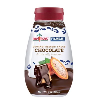 Fabbri Gourmet Dessert Sauce, Chocolate flavor, Flavoring sauce for Ice Cream, Desserts and hot and cold Beverages, Made in Italy, 7.9oz bottle (Chocolate)