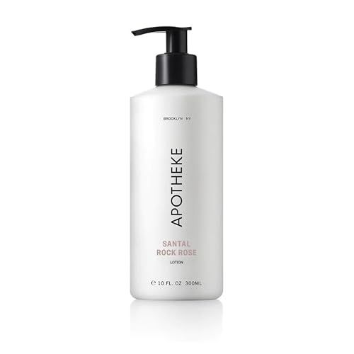 APOTHEKE Scented Hand Body Lotion for Women Men, Santal Rock Rose (10 fl oz)
