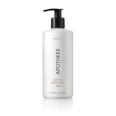 APOTHEKE Scented Hand Body Lotion for Women Men, Santal Rock Rose (10 fl oz)