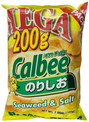 Calbee Mega Potato Chips, Seaweed Salt, 7 oz