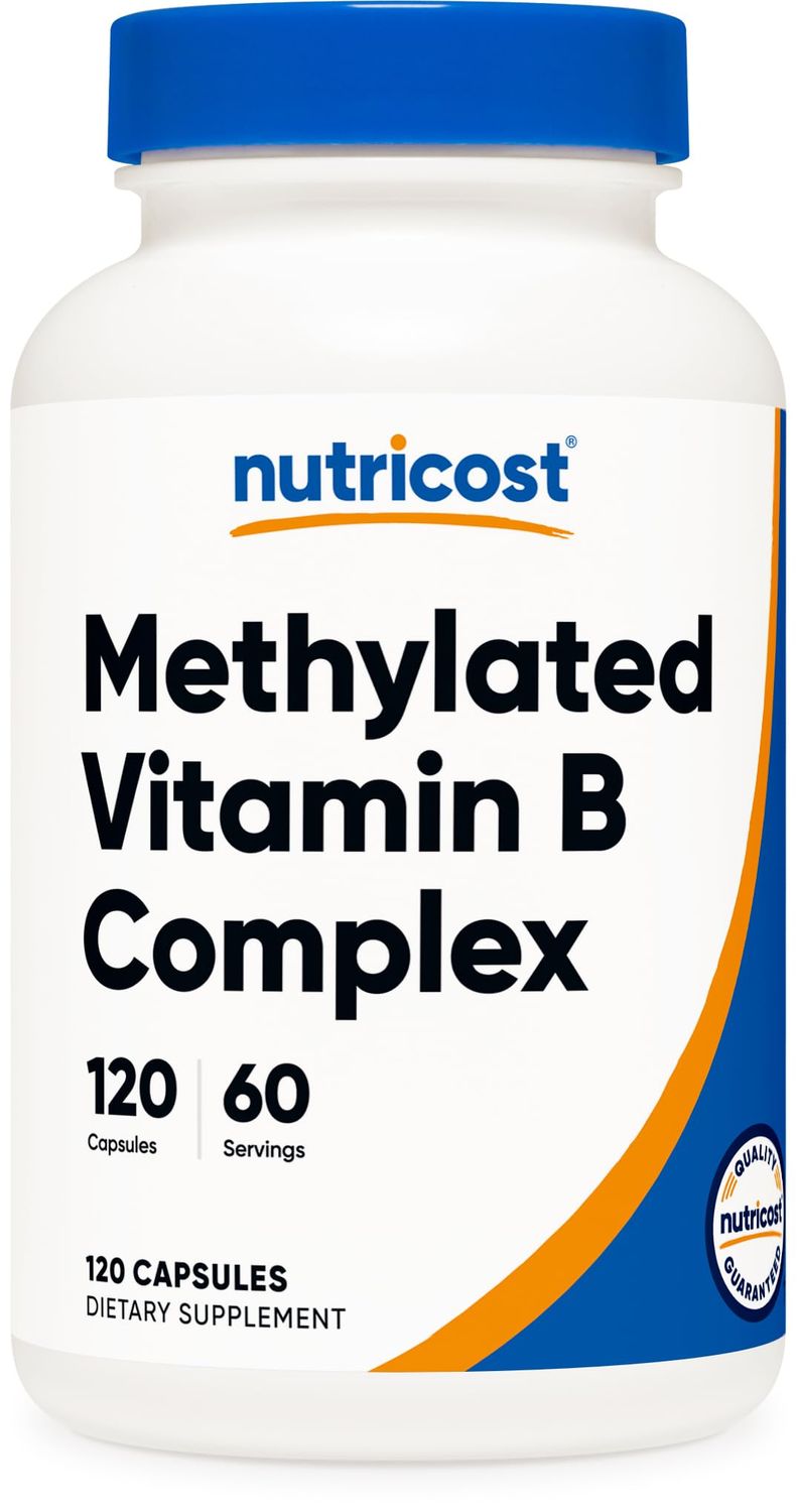 Nutricost Methylated Vitamin B Complex 120 Capsules - (60 Servings) Gluten-Free