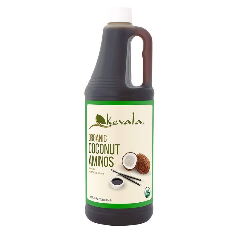 Kevala Organic Coconut Aminos - 35 fl oz - 1035 ml - Liquid Amino - Soy Sauce Substitute - Liquid Coconut Aminos - Soy Free Sauce - Low Sodium