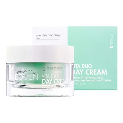 NEOGEN x JOAN KIM Vita Duo Day Cream (50 g 1.76 Oz) - Brightening Hydrating Soothing Cream with Vitamin C and Green Tea - Korean Skin Care