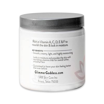 GLIMMER GODDESS Organic Whipped Body Butter- FrankincenseMyrrh, Vegan, 24 Hr Hydration, Less Stretch Marks, All Skin Types, Child-Safe, Organic, 8 oz