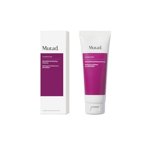 Murad AHABHA Exfoliating Cleanser - Hydration Exfoliating Moisturizing Salicylic, Lactic and Glycolic Acid Face Wash - Creamy Skin Smoothing Treatment Backed by Science, 5 Fl Oz