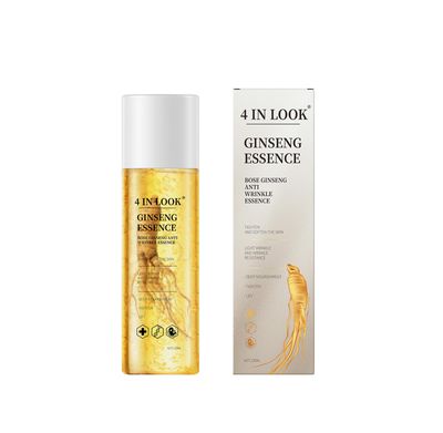[4inlook Official] Natural Ginseng Anti-Aging Hydrating Essence Water - 100 Wild Ginseng from Himalayas, Deep Moisture Wrinkle Care for All Skin Types Firming Skincare Serums Moisturizer Gentle