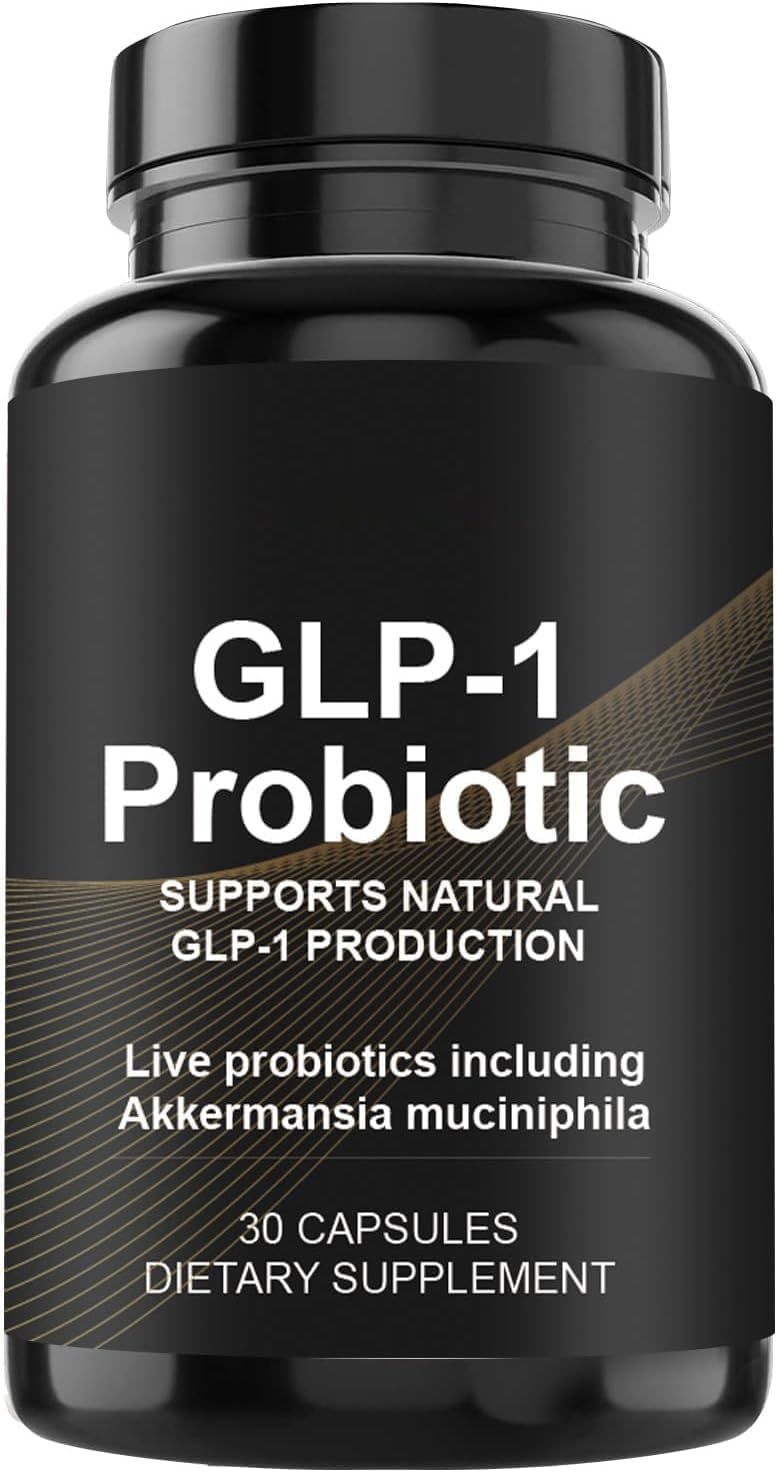 NONLNON GLP-1 Probiotic Prebiotic - 500M AFU Multi-Strain Supports Digestion, Energy Metabolism 30 Capsules for Men Women