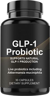NONLNON GLP-1 Probiotic Prebiotic - 500M AFU Multi-Strain Supports Digestion, Energy Metabolism 30 Capsules for Men Women