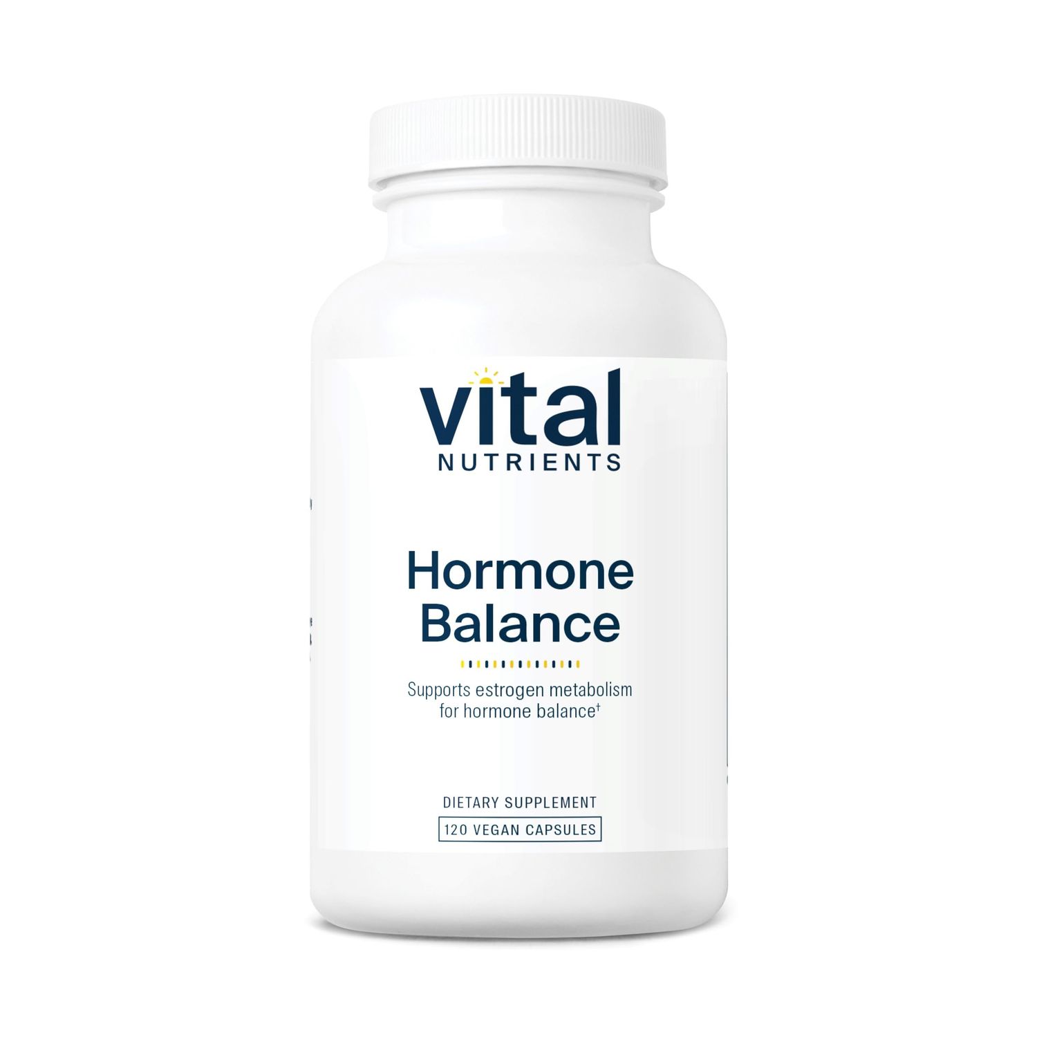 Vital Nutrients Hormone Balance Vegan DIM Supplement with Flax Lignans to Promote Healthy Hormone Support Diindolylmethane for Women and Men Dairy and Soy Free Non-GMO 120 Capsules