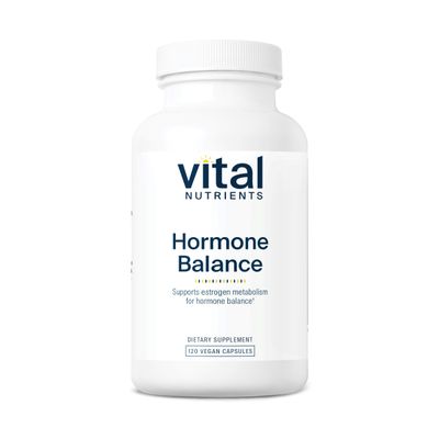 Vital Nutrients Hormone Balance Vegan DIM Supplement with Flax Lignans to Promote Healthy Hormone Support Diindolylmethane for Women and Men Dairy and Soy Free Non-GMO 120 Capsules