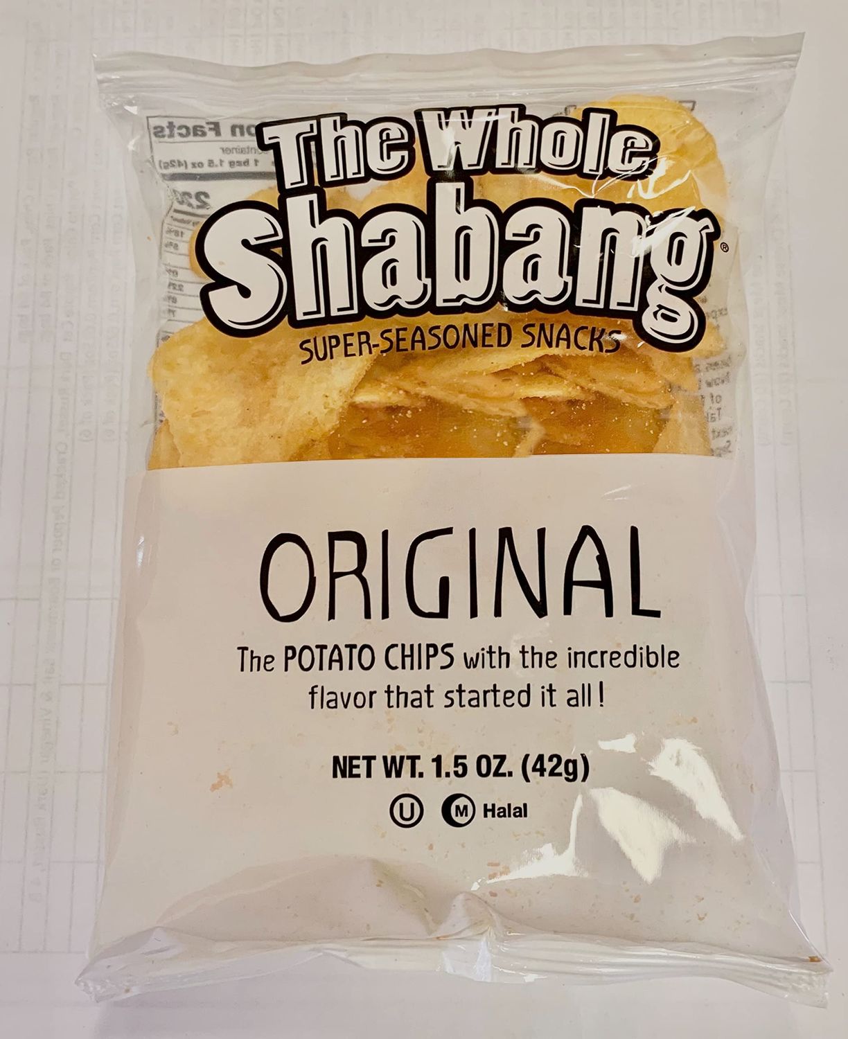 The Whole Shabang Original, Super-Seasoned Potato Chips, Pack of (10)- 1 oz bags