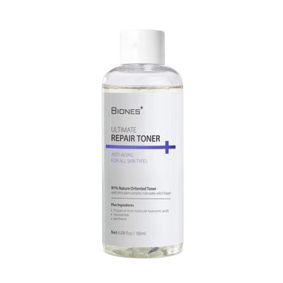BIONES Ultimate Repair Toner for face - Face Moisturizer Made from Tea Tree Leaf Water for Sensitive Skin - Mild Exfoliating Daily Facial Toner - Acne, Sebum and Oiliness Care - Facial Skin Care