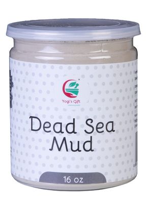 Dead Sea Mud Powder 1 Lb Detoxifies and Exfoliates The Skin 100 Natural Mud Face Mask Clears Acne, Dark Spots Anti-Aging By Yogi&#39;s Gift