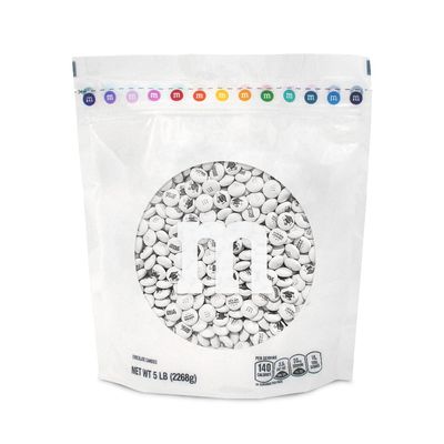 MM S WORLD Class of 2025 Milk Chocolate Candies, 5 Pounds of White Bulk Candy With Printed Graduation Themed Images, Resealable Pack for Parties, Grad Gifts, DIY Party Favors More