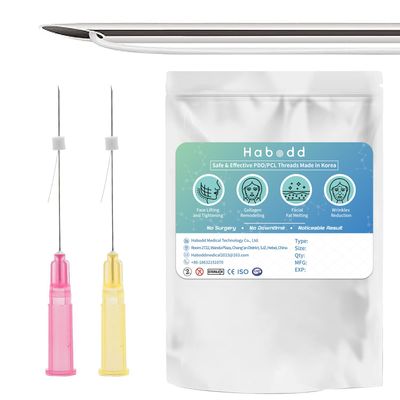Habodd PCL Threads for Face Lift 29G38mm PCL Mono Threads with Sharp Tips Smooth Threads Lifting Long-Lasting Skin Rejuvenation Anti-Aging 20Pcs