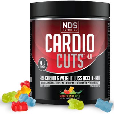 NDS Nutrition Cardio Cuts 4.0, 20 Servings (Pack of 1), Gummy Candy Rush