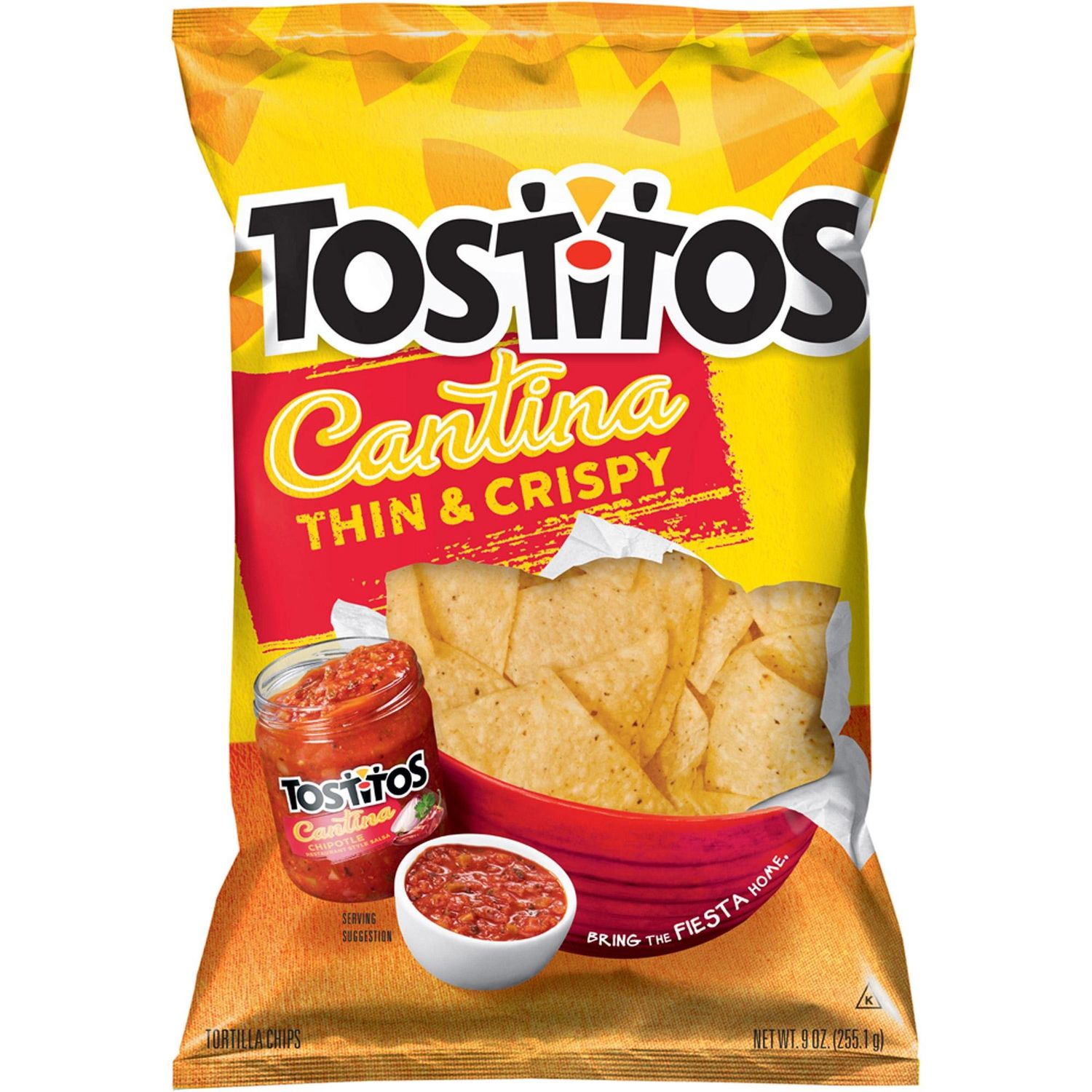 Frito Lay, Tostitos, Simply Natural, Yellow Corn Tortilla Chips, 9oz Bag (Pack of 3) by Tostitos
