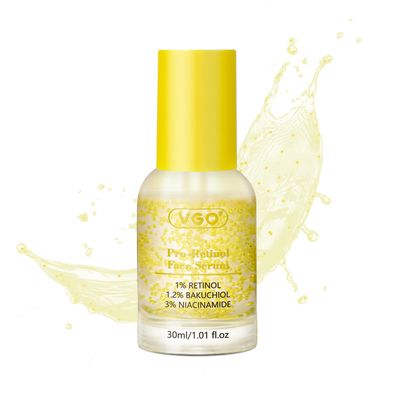 VGO Bakuchiol Retinol Serum for Face, 1.2 Bakuchiol, 1 Retinol, 3 Niacinamide, Anti-Aging and Anti-Wrinkle, Gentle Yet Potent Formula for Sensitive Skin.