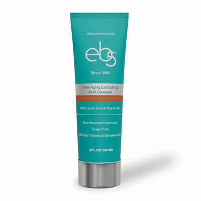eb5 Exfoliating Aha Cleansing Lotion for Nourishing and Glowing Skin Moisturizing, Soap-free, Anti-Aging Gentle Cleanser for Men Women (6 Fl oz)