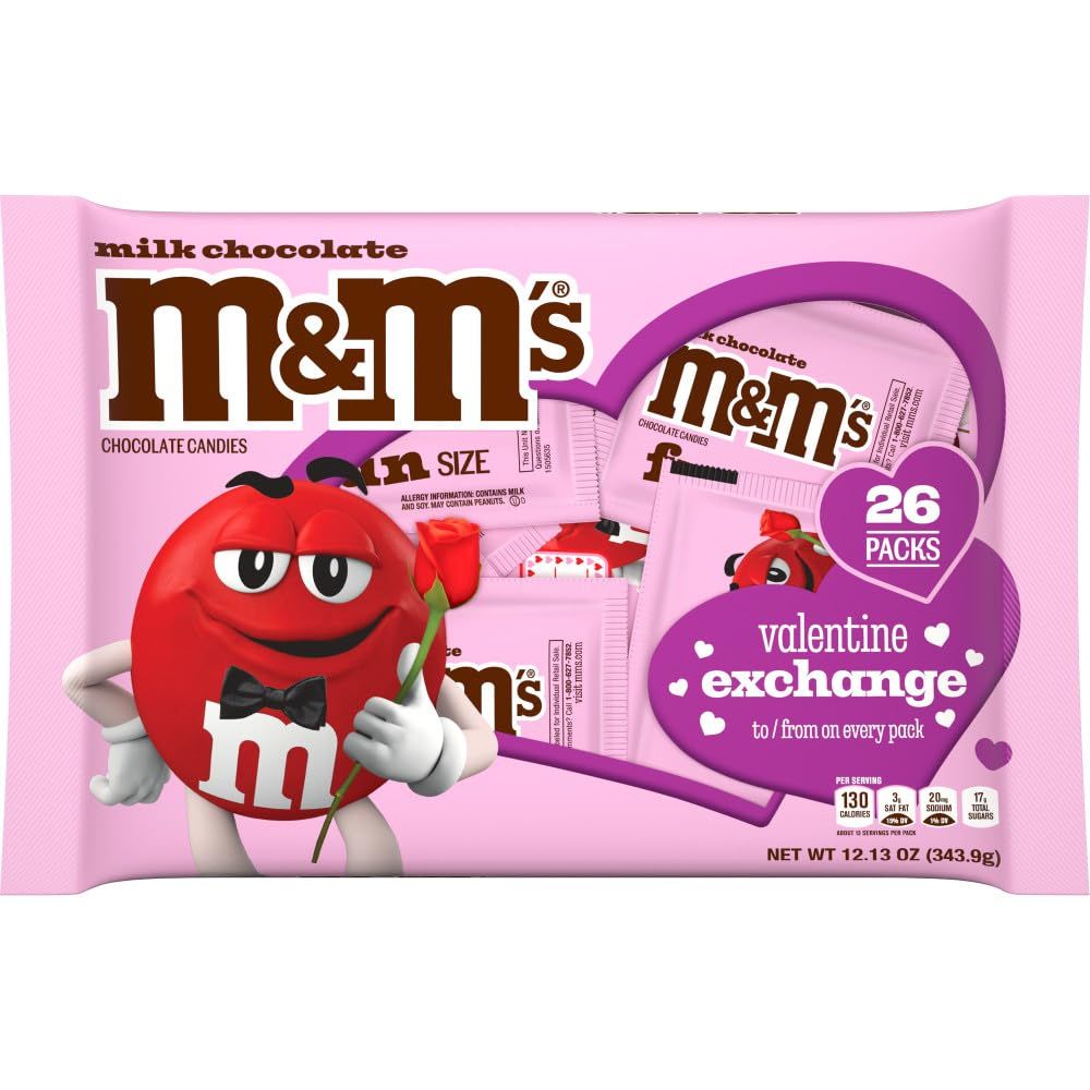 MM S Milk Chocolate Candy, 26 Count