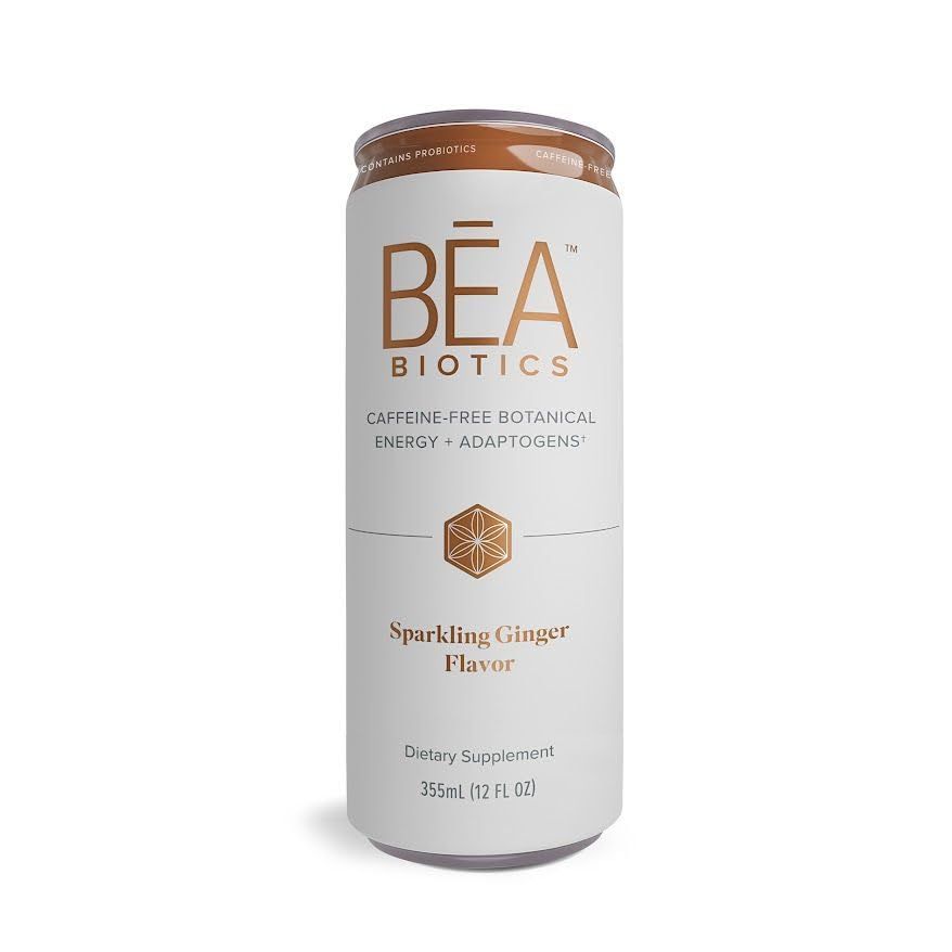 Isagenix BEA Biotics - Caffeine-Free Botanical Energy Drink - Supports Gut Digestive Health - Aids Healthy Metabolism - Good Source of Fiber - Sparkling Ginger, 12 fl oz
