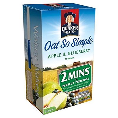 Quaker Oat So Simple Apple Blueberry - 10 x 36g