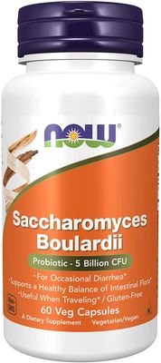 Now Foods Saccharomyces Boulardii Veg Capsules, 120 Count