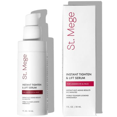 St. Mege Instant Eye Face Lift Cream: Rapid Under Eye Bags Wrinkle Smile Lines Forehead Lines Remover - Temporary Firming Tightening Treatment in 2 Minutes, 1 fl. oz.