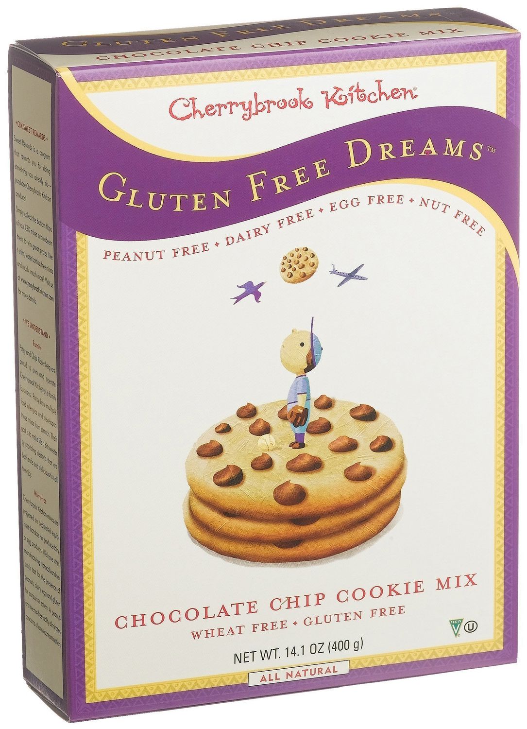Cherrybrook Kitchen Gluten Free Dreams, Chocolate Chip Cookie Mix, 14.1-Ounce Boxes (Pack of 6)
