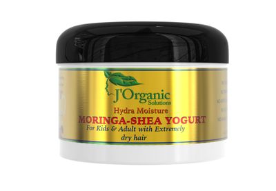J&#39;Organic Solutions Moringa-Shea hair Yogurt a dry hair solution, Revives dull dry hair, Reduces frizz, Enhances elasticity (8 oz)