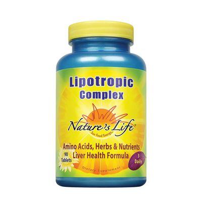 Nature&#39;s Life Lipotropic Complex Comprehensive Support for Healthy Liver Function with Choline Inositol Non-GMO 90 Vegetarian Tablets