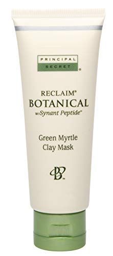 Principal Secret reclaim BOTANICAL Anti-Aging Skincare Green Myrtle Exfoliating Face Clay Mask with Minerals, Botanicals, Antioxidants, Peptides, Women and Men 1.7oz