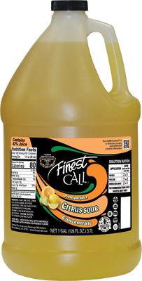 Finest Call Premium Citrus Sour Concentrate Drink Mix, 1 Gallon Bottle (128 Fl Oz)