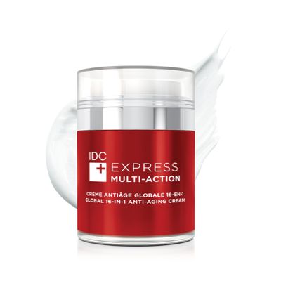 IDC Dermo Express Multi-Action 16-In-1 Anti Aging Antioxidant Cream - 1,7 fl oz - Anti Aging Face, Eyes Neck Cream Moisturizer for Wrinkles - Vegan Antiaging Moisturizer Cream for Men Women