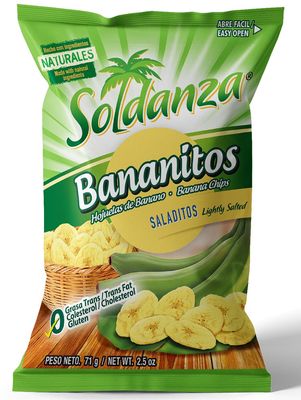 Soldanza Banana Chips, 2.5 Ounce (Pack of 24)