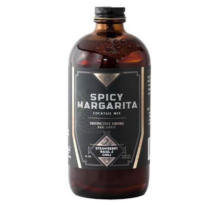 Sweet Haven Tonics Cocktail Mixer Spicy Margarita - All Natural Cocktail Mix with Fresh Ingredients, Zero Preservatives, 16 oz Drink Mixers for 5 Star Cocktails Mocktails