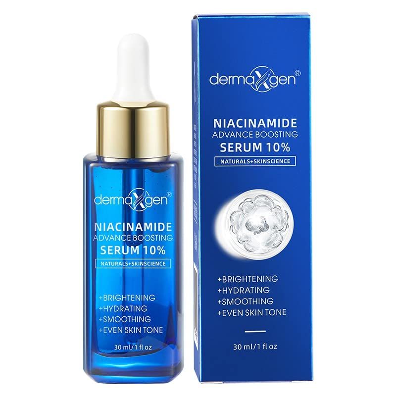 DERMAXGEN 10 Niacinamide Serum for Smooth, Bright Youthful Skin, Pore Reducer Uneven Skin Tone Treatment, Treat Dark Spots, Diminishes Acne Prone, Skin Balancing, Restores Elasticity. (1 FL OZ)