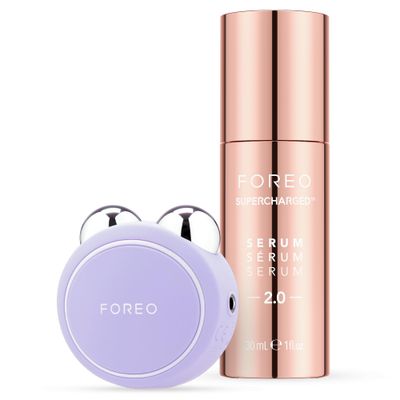 FOREO Firm Fabulous BEAR mini Serum Serum Serum 1 Oz Anti aging Starter Kit- Microcurrent Facial Device- Instant Face Lift- Double Chin Eliminator- Facial Skin Care Products- Gift Set- Lavender