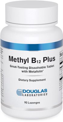 Douglas Laboratories Methyl B12 Plus Supports Metabolism, Energy, Blood Cell Production, Nervous System, and Hormones 90 Lozenges