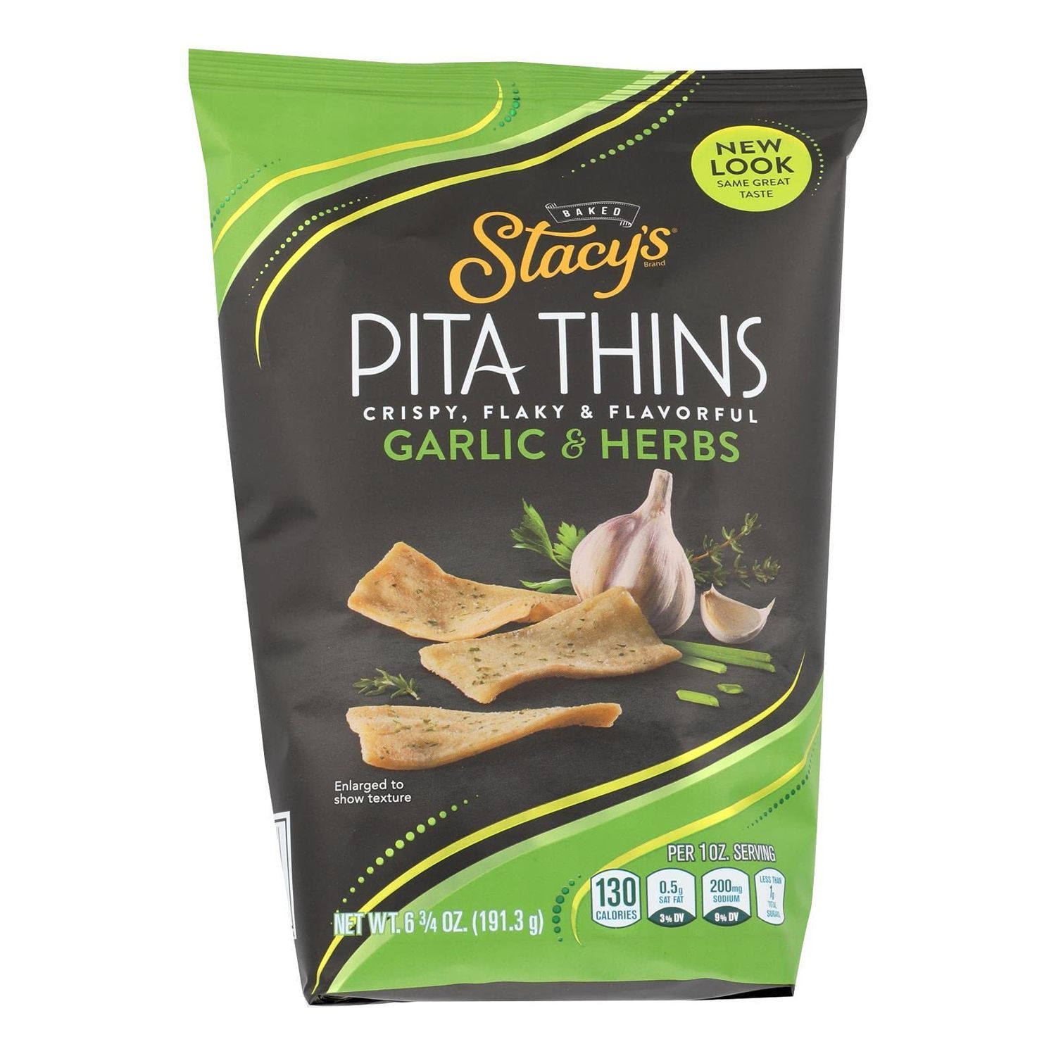 STACY&#39;S PITA CHIPS Perfectly Thymed Pita Crisps - 6.75 OZ - CS x8