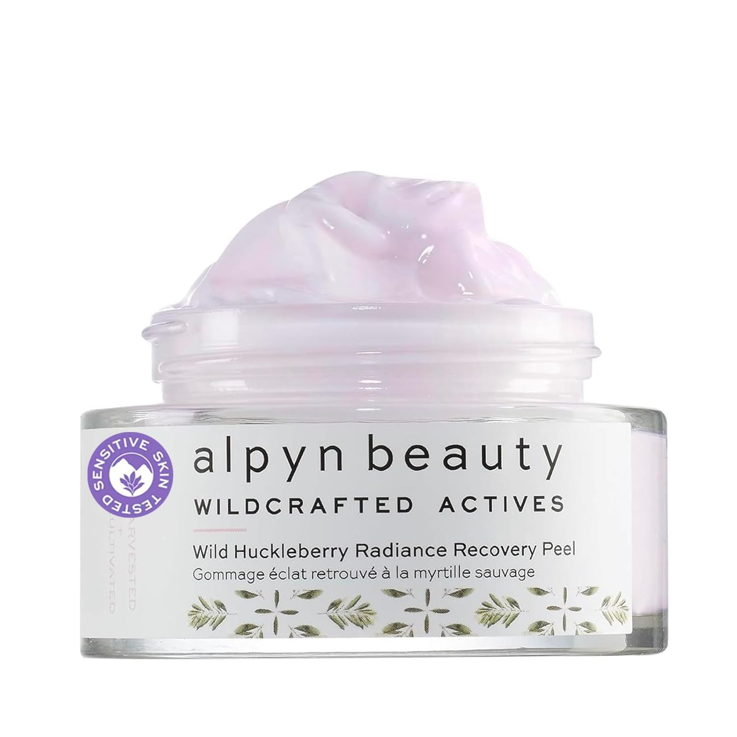 Alpyn Wild Huckleberry Recovery Peel Reduce Redness, Actively Exfoliate Skin, Moisturizer Soothes 1.7 oz 50 ml