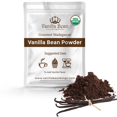 Vanilla Bean Powder - 100 Pure Ground Madagascar Vanilla Powder - For Cooking, Baking, Additional Flavoring - Add To Coffee, Tea, Yogurt, Shakes - Raw, Unsweetened, No Fillers or Additives - 1 oz