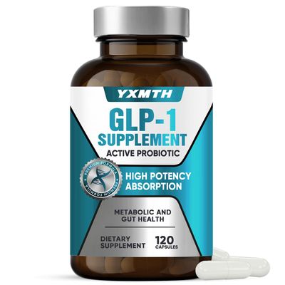 YXMTH GLP-1 Supplement, 120 Capsules GLP-Activate with CFU Multi-Strain Probiotics for Gut Health, Digestive