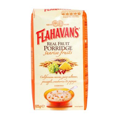 Flahavan s Irish Porridge Irish Oatmeal Real Fruit Porridge Sunrise Fruits -- 625g
