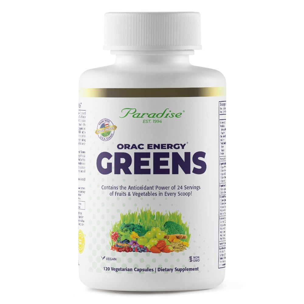 Paradise Herbs, ORAC Energy, Superfood Capsules, Includes Over 42 Organic Wild-Crafted Ingredients, Probiotics Enzymes, 120