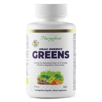 Paradise Herbs, ORAC Energy, Superfood Capsules, Includes Over 42 Organic Wild-Crafted Ingredients, Probiotics Enzymes, 120